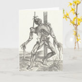 医学骨組解剖用死体の死体の解剖学 カード (黄色い花)