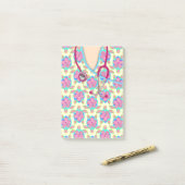 医学黄色い島のカメはごしごし洗います ポストイット (デスク上)