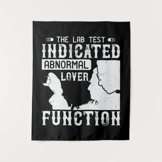 医学 – ラボテストで異常な恋人を示す タペストリー (正面)