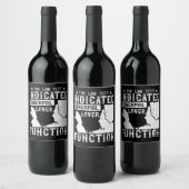 医学 – ラボテストで異常な恋人を示す ワインラベル (ボトル)