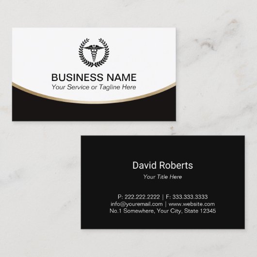 医学 名刺 (正面/裏面)