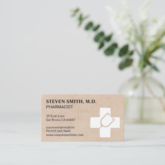 医学 | 薬剤師 | 病院 名刺 (スタンド正面)