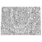 医学B&Wパターン ラージペーパーバッグ (正面)