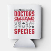 医実在師は複数の種類の獣医を治療する 缶クーラー (裏面)