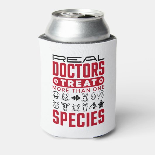 医実在師は複数の種類の獣医を治療する 缶クーラー (缶裏面)