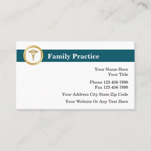 医家業 予約カード (正面)