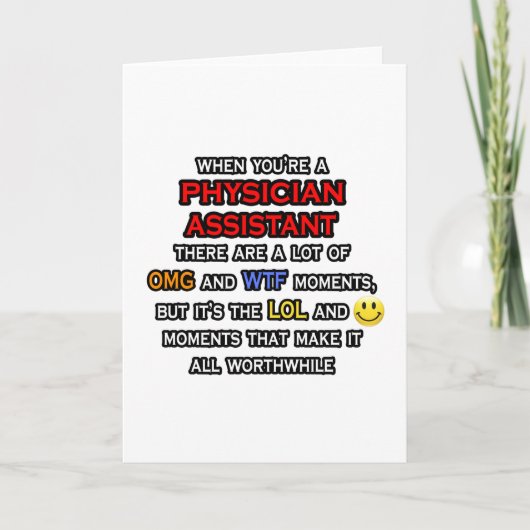 医師おもしろい補佐官……OMG WTFロール カード (正面)