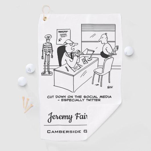 医師がソーシャルメディ保アから遠くに患者に伝える ゴルフタオル (インサイチュ)