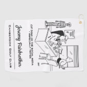 医師がソーシャルメディ保アから遠くに患者に伝える ゴルフタオル (横)