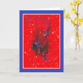 医師とスタッフのためのクリスマスカード カード (黄色い花)