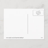 医師とスタッフへの季節の挨拶 ヴィンテージガール シーズンポストカード (裏面)