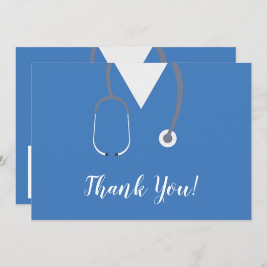 医師とナース サンキューカード (正面/裏面)