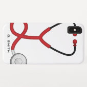 医師とナース|医療用聴診器の名前 Case-Mate iPhoneケース (裏面(横))