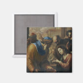 医師と争うキリスト， c.1660's マグネット (正面/裏面)