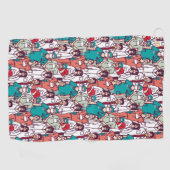 医師と外科医のパターン ゴルフタオル (横)