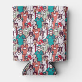 医師と外科医のパターン 缶クーラー (正面)