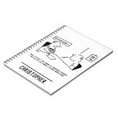 医師と患者の太り過ぎ肥満相撲の漫画 ノートブック (左側)