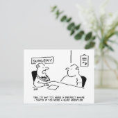 医師と患者の太り過ぎ肥満相撲の漫画 ポストカード (スタンド正面)