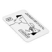 医師と患者の太り過ぎ肥満相撲の漫画 マグネット (右側)