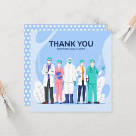 医師と看護師への感謝カード