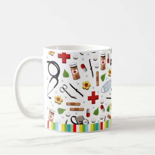 医師による退職金 コーヒーマグカップ (左)