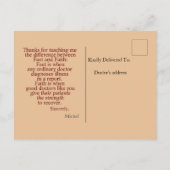 医師に感謝を ポストカード (裏面)