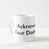 医師に感謝 コーヒーマグカップ (正面左)