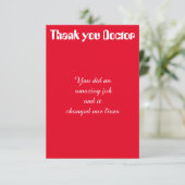 医師に感謝 サンキューカード (スタンド正面)