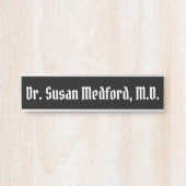 医師のぶら下がったドアの標識名プレート サインプレート (正面)