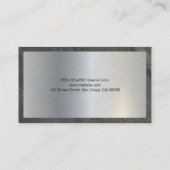 医師のアイコン |メタル石板縁ど 名刺 (裏面)