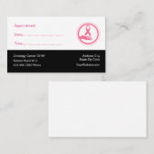 医師のアポイントメントカード 予約カード (正面/裏面)