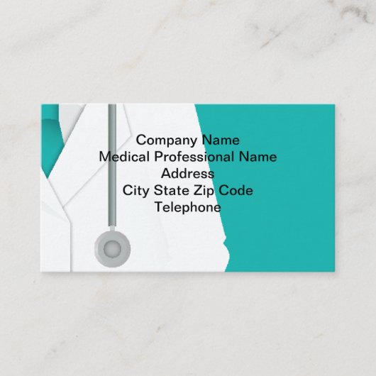 医師のアポイントメントリマインダーカード 予約カード (正面)