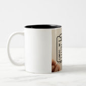 医師のコード：知恵を一口一口明かす ツートーンマグカップ (左)