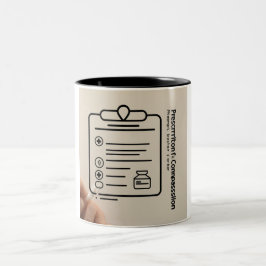 医師のコード：知恵を一口一口明かす ツートーンマグカップ