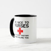 医師のナースに優保しい マグカップ (正面左)
