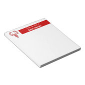 医師のナース処方幹部 |カスタマイズ ノートパッド (アングル)