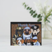 医師のナース&第一応答者に感謝 シーズンポストカード (スタンド正面)