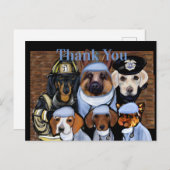 医師のナース&第一応答者に感謝 シーズンポストカード (正面/裏面)