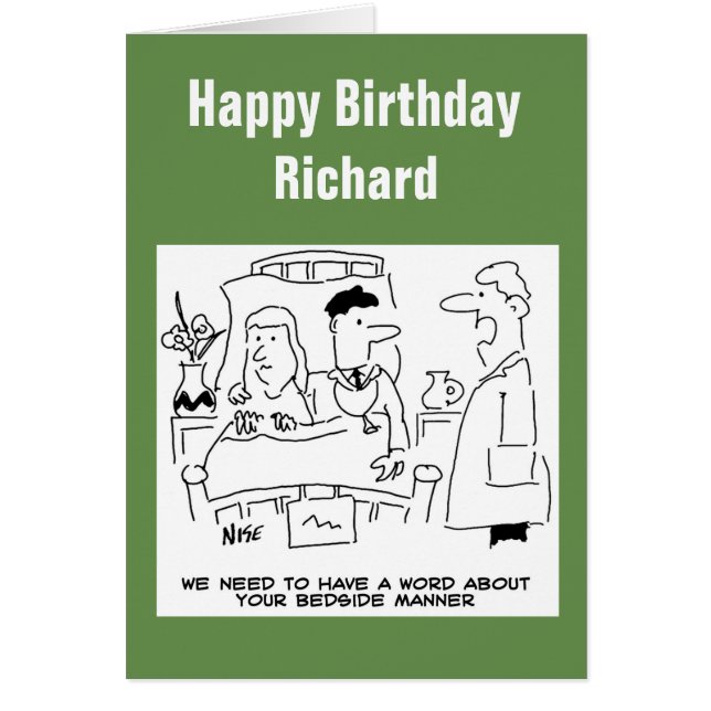 医師のベッドサイドの態度が全く正しくない (正面)