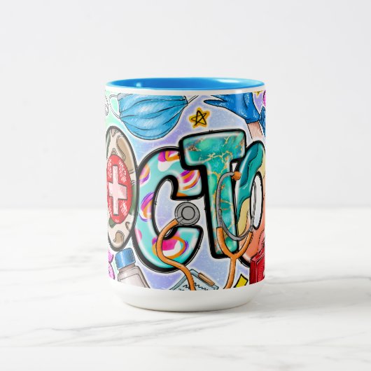 医師の二音セラミックマグカップ ツートーンマグカップ (中央)