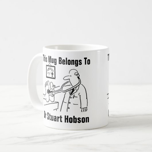 医師の個人用マグカップ コーヒーマグカップ (正面左)