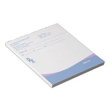 医師の処方箋ノートパッド、医療医の書き込み