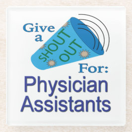 医師の助手に大声で言う ガラスコースター