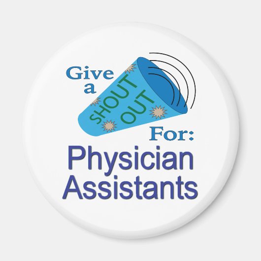 医師の助手に大声で言う マグネット (正面)