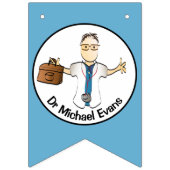 医師の医学卒業男性漫画 バンティングフラッグ (第1の旗)