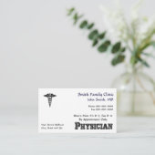 医師の医療記号の名刺 名刺 (スタンド正面)