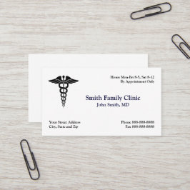 医師の医療記号の名刺 名刺