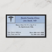 医師の医療記号の名刺 名刺 (正面)