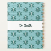 医師の名カスタム前の医師のシンボル医療ギフト プランナー手帳 (裏面)