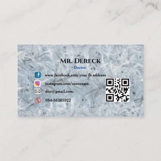 医師の名刺 名刺 (裏面)